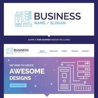 Beautiful Business Concept Brand Name Combinati vector