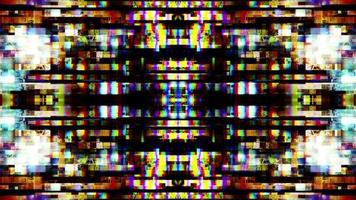 Futuristic technology screen abstraction with pixels and digital noise - Loop video