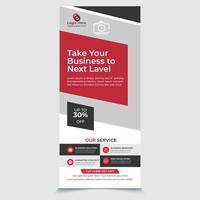 WebCorporate Professional Roll Up Banner template stand design, advertisement, display, business pullup banner, pop up banner, roller banner vector illustration