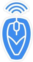 Wireless Mouse Icon Style vector