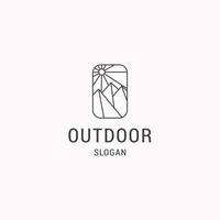 Outdoor logo icon design template vector illustration