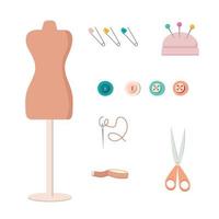 Vintage Handdrawn Sewing Tools Vector Icons Isolated Drawing Accessories  Vector, Isolated, Drawing, Accessories PNG and Vector with Transparent  Background for Free Download