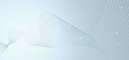 Metallic Futuristic Ultramodern background with curvy lines pattern. Vector illustration.