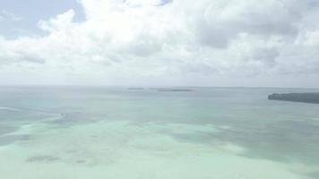 Aerial view of many small island in Maluku, Indonesia video