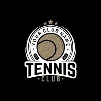 Tennis club. Vector illustration.