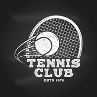 Tennis club. Vector illustration.