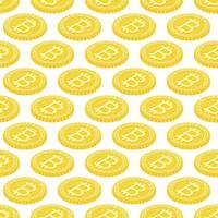 Geometric 3d background with bitcoins. vector