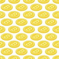 Geometric 3d background with bitcoins. vector