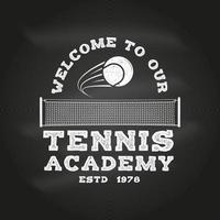 Tennis club. Vector illustration.