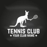 Tennis club. Vector illustration.