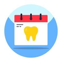 Dentist appointment icon, editable vector