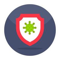 Trendy vector design of covid security