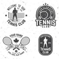 Club de Tenis. ilustración vectorial vector