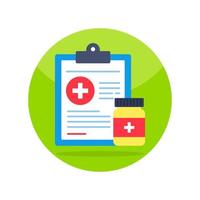 Trendy design icon of prescription vector