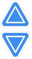 Up Down Icon Style vector