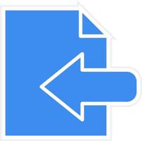 Import Icon Style vector