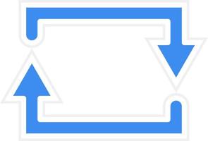 Rectangular Arrow Icon Style vector