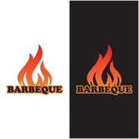 barbeque logo and symbol vector