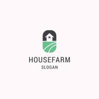 House farm logo icon design template vector illustration