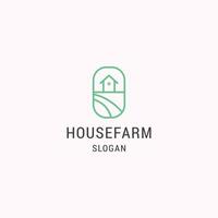 House farm logo icon design template vector illustration