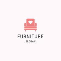 Furniture logo icon design template vector illustration