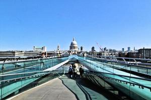 londres en el reino unido en 2019. una vista de la catedral de san pablo en londres foto