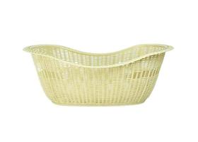 Basket on white background photo