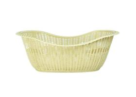 Basket on white background photo