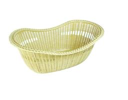 Basket on white background photo