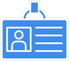 Id Card Icon Style vector