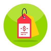 Unique design icon of price tag vector