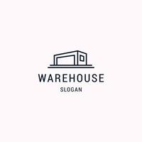 Warehouse logo icon design template vector illustration