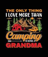 Camping T-shirt Design vector