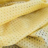 Yellow mesh sport wear fabric textile background pattern photo