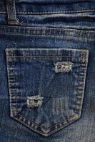 The texture of denim pocket photo