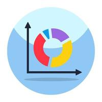 Perfect design icon of pie chart vector