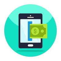 Premium download icon of mobile payment vector