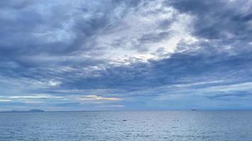 The sky was clear before the rain clouds that formed a thunderstorm. video