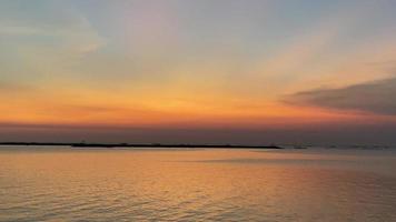 para noma, zonsondergang visie in de zee, video