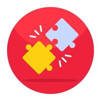 Creative design icon of jigsaw vector