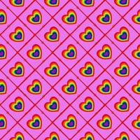 Seamless heart pattern, Love concept. Design for wrapping paper, background, card, coupons, banner, Used to decorate the festival vector