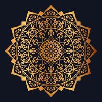luxury ornamental gold mandala design vector