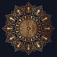 luxury ornamental gold mandala design vector