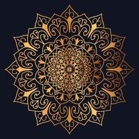 luxury ornamental gold mandala design vector