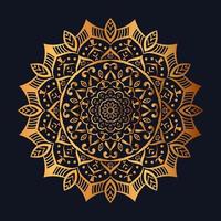 luxury ornamental gold mandala design vector