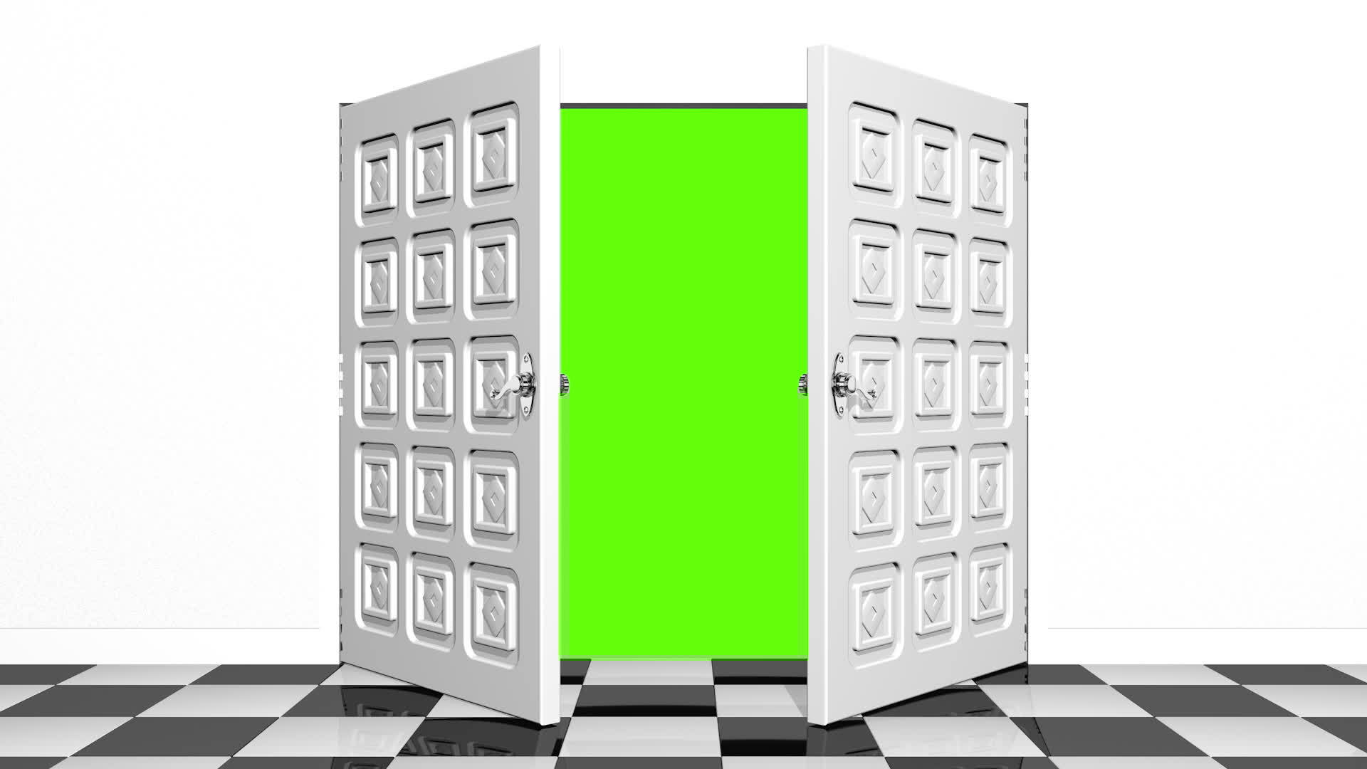 Door Opening Animation Stock Video Footage for Free Download