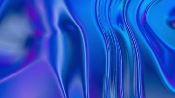 fond de marbre liquide bleu et violet se déplaçant par vagues. Animation 3D video