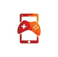 Smartphone Game Icon Logo Design Element. vector