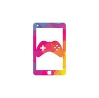 Smartphone Game Icon Logo Design Element. vector