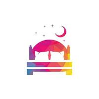 diseño de logotipo de vector de cama. diseño del logotipo del icono de la tienda de camas.